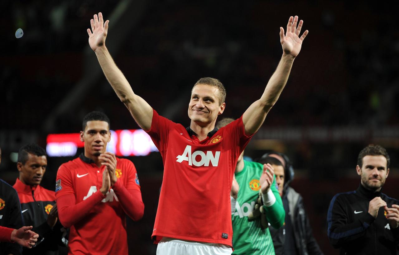  Vidic departed Old Trafford in 2014