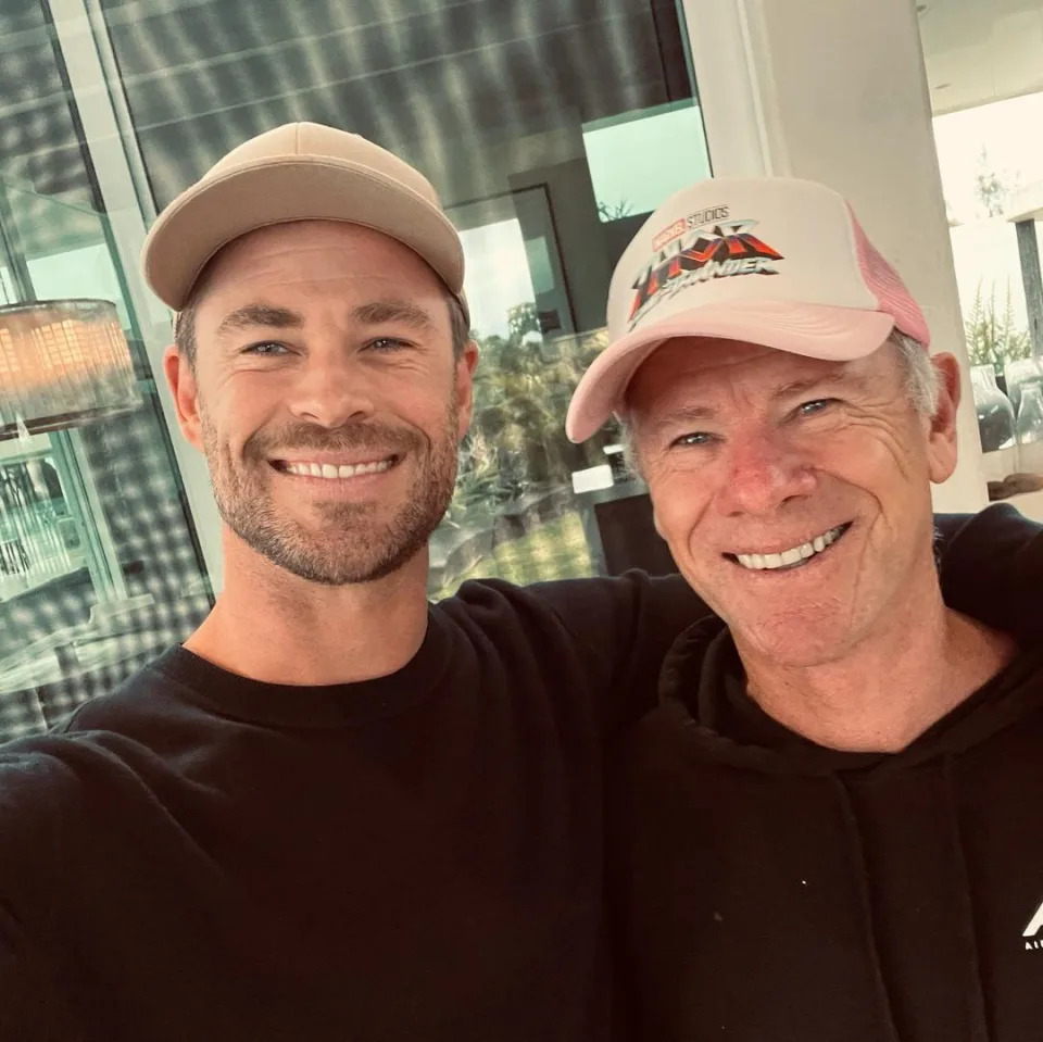 Chris Hemsworth and his dad Craig.